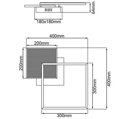 LED-Deckenleuchte Zelia