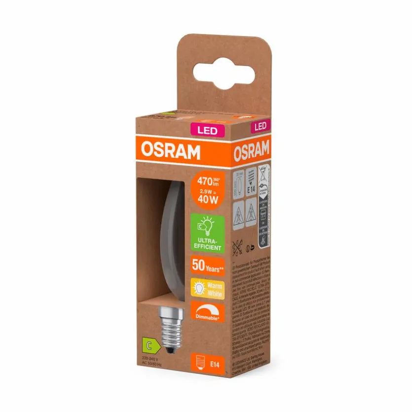 LED-Kerze E14/2,9 Watt/Energie C