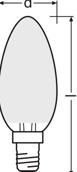 LED-Kerze E14/4 Watt/Energie E