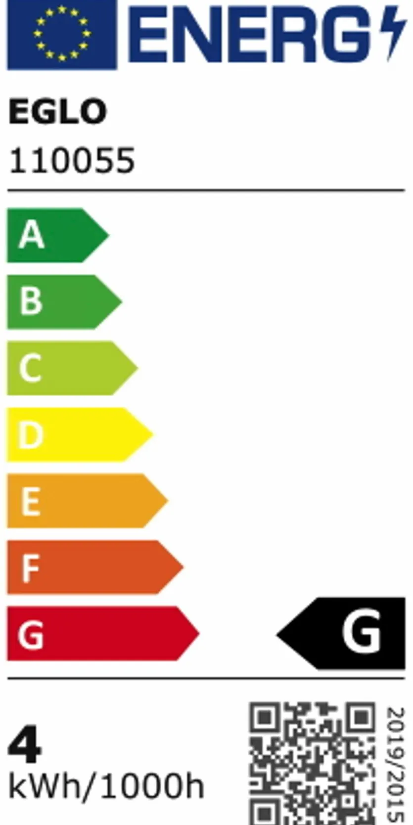 LED-Kolbenform E27/4Watt/Energie G