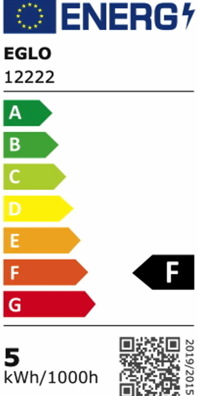 LED-Kolbenform E27/4,9Watt/Energie F