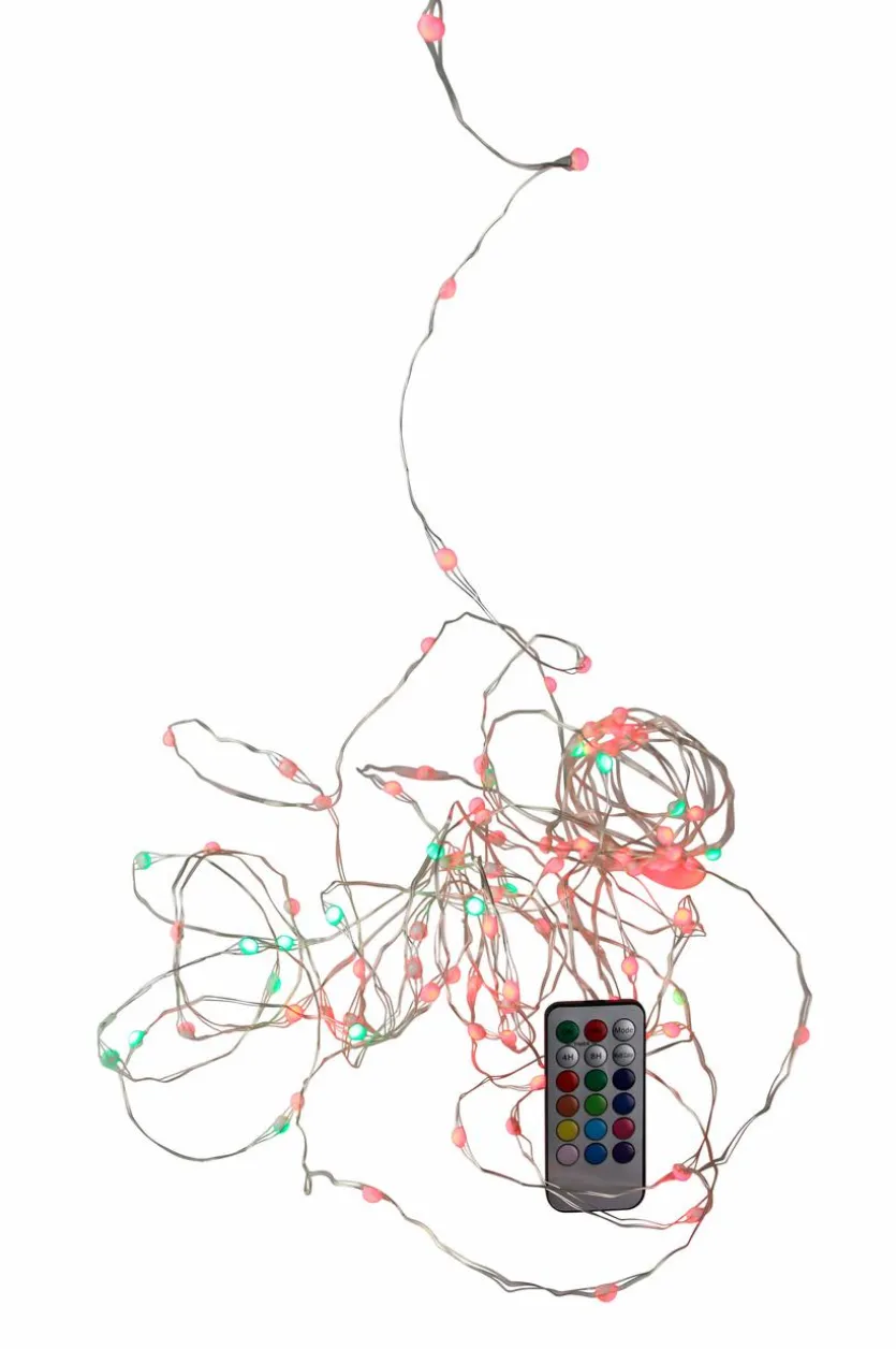 LED-Lichterkette Silberdraht