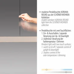 LED-Pendelleuchte Adriana Round