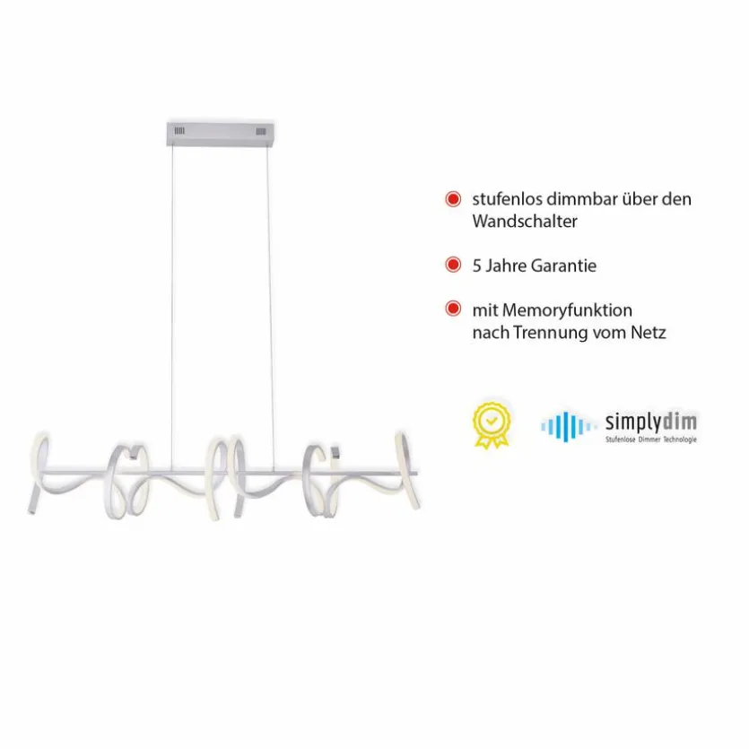 LED-Pendelleuchte Curls