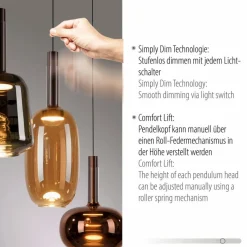 LED-Pendelleuchte Irides