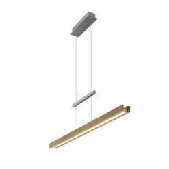 LED-Pendelleuchte Metall, Nickel