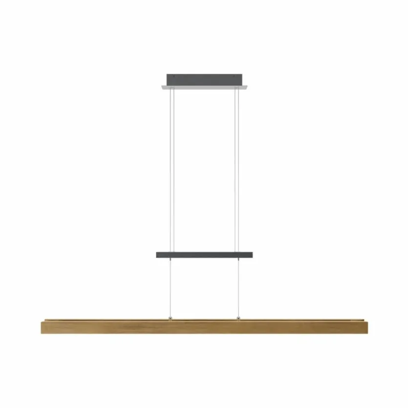 LED-Pendelleuchte Metall, Nickel