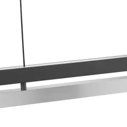 LED-Pendelleuchte Metall, schwarz/chrom