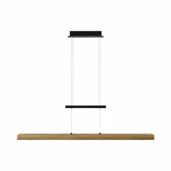 LED-Pendelleuchte Metall, schwarz matt