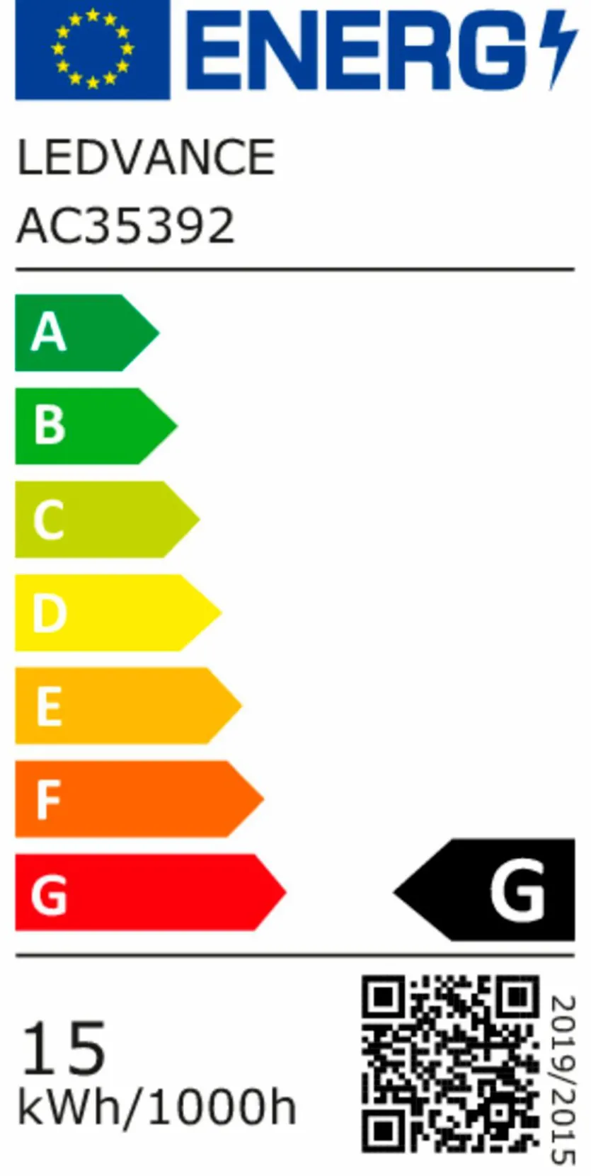 LED-Röhrenform E14/15 Watt/ Energie G
