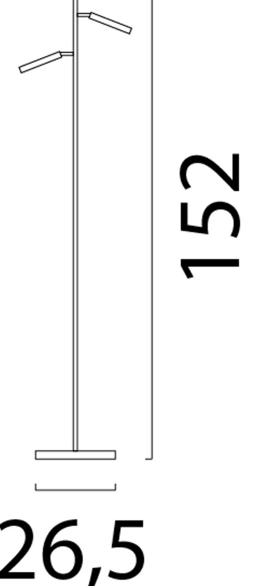 LED-Stehlampe Flute