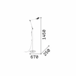 LED-Stehlampe Futura