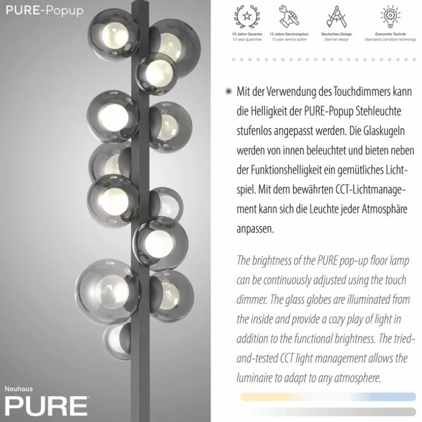 LED-Stehlampe Popup