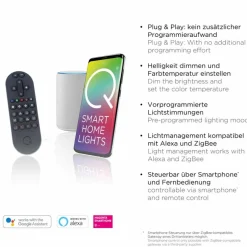 LED-Stehlampe Q-Swing