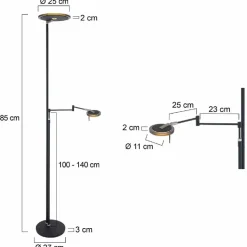 LED-Stehlampe Turound