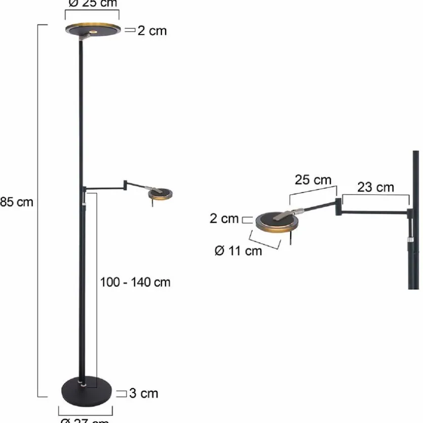 LED-Stehlampe Turound