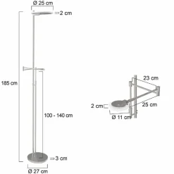 LED-Stehlampe Turound