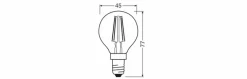 LED-Tropfen E14/2,5 Watt/Energie B