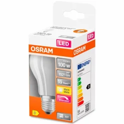 LED-Tropfen matt E27/ 12Watt/ Energie D