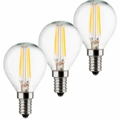 LED-Tropfenform, klar E14/4Watt/ Energie E