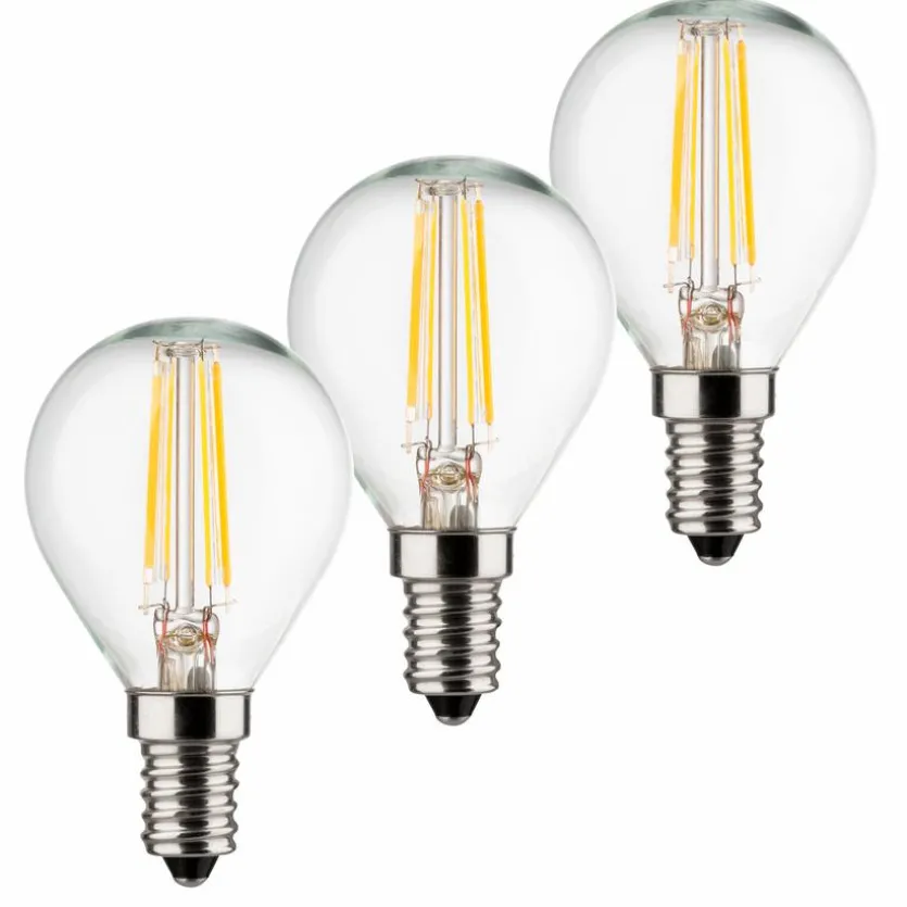LED-Tropfenform, klar E14/4Watt/ Energie E