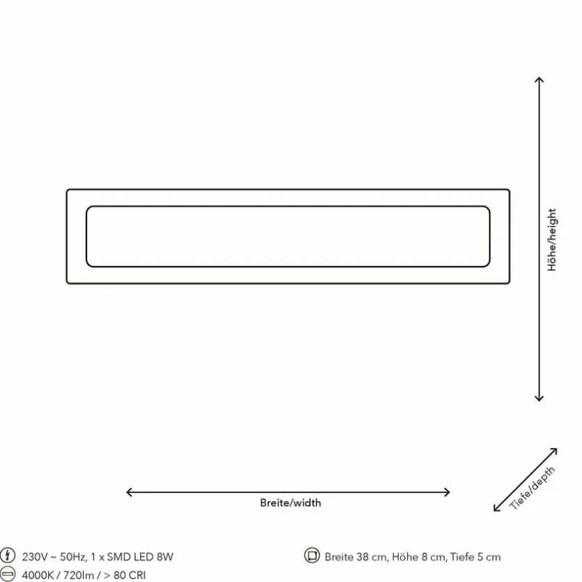 LED-Wandleuchte Chile