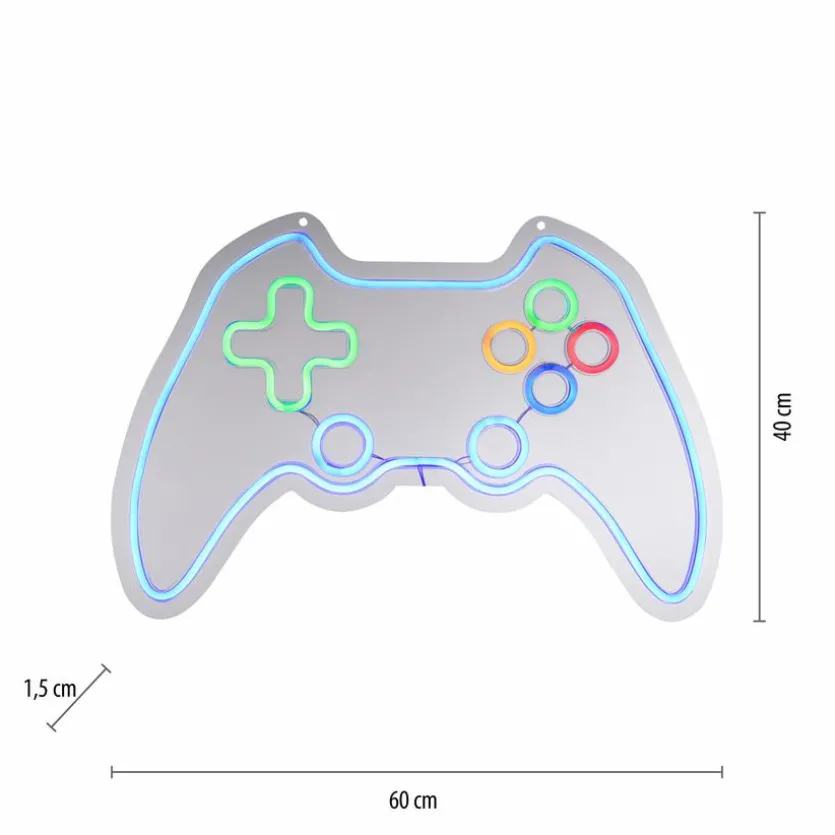 LED-Wandleuchte Gamer