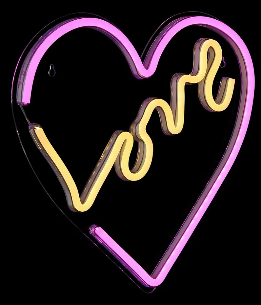 LED-Wandleuchte Love
