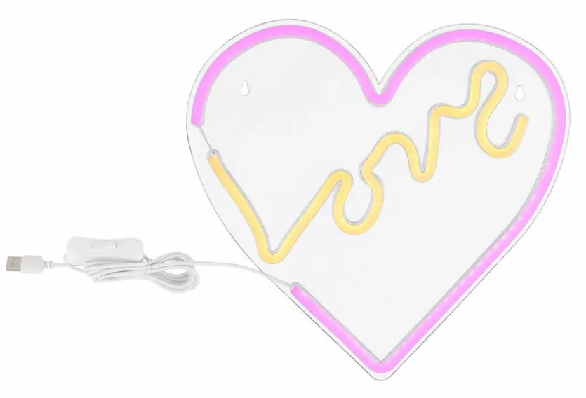 LED-Wandleuchte Love