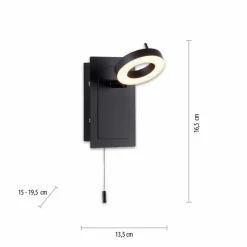 LED-Wandleuchte Sileda