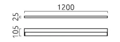 LED-Wandleuchte Slate