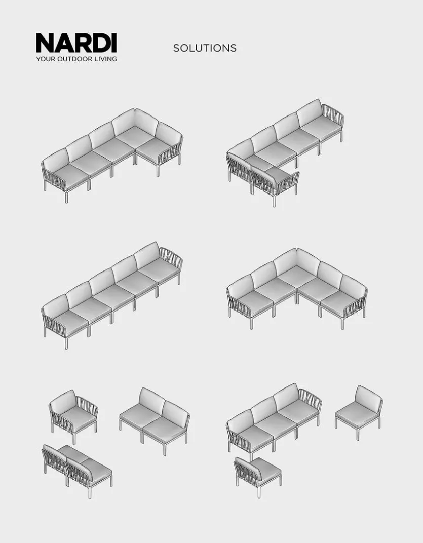 Loungemöbel Komodo 5 5tlg., Acryl