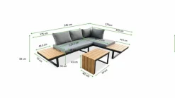 Loungemöbel Set Victoria 3tlg.