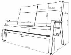 Lounge-Sofa Deluxe Lounge Alu