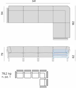 Lounge-Sofa Maximo 5