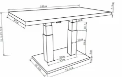 Loungetisch Lyon 140 x 85 cm