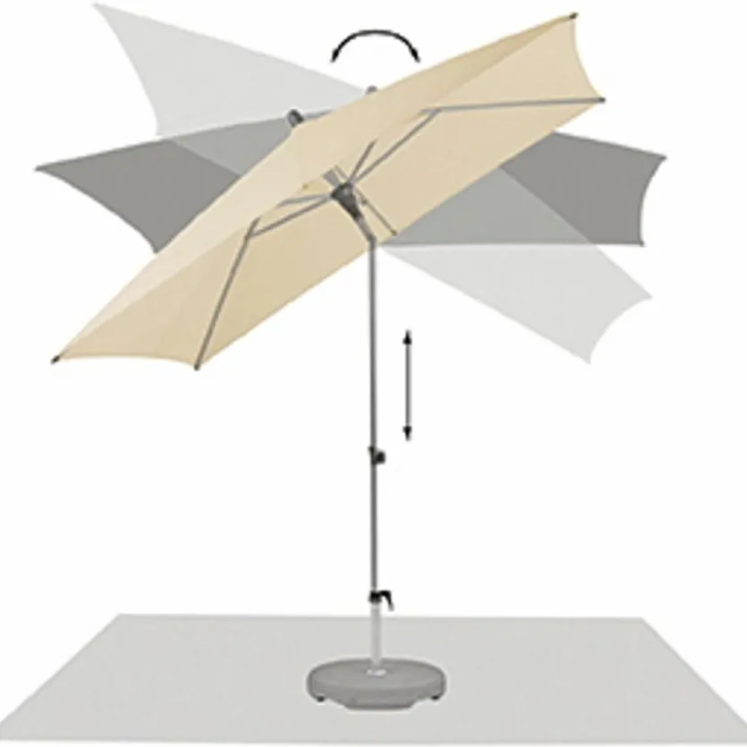 Marktschirm Alu-Smart 210 x 150 cm