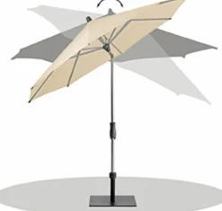 Marktschirm Alu Twist 210 x 150 cm