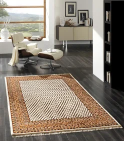 Orientteppich Mir Boteh Plain 90 x 160 cm