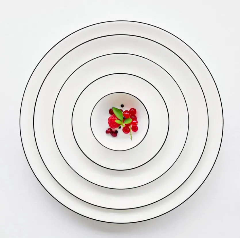 Pastateller Ligne Noire Ø 22 cm