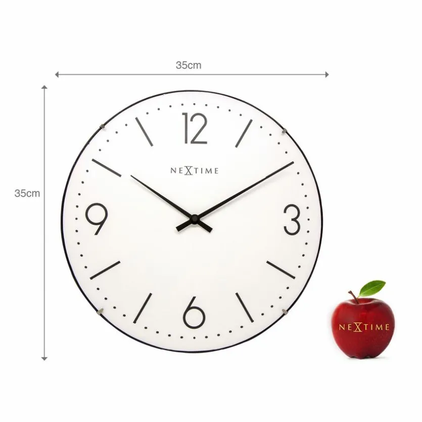 Quarzwanduhr Basic Dome Ø 35 cm
