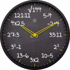 Quarzwanduhr Maths Ø 30 cm