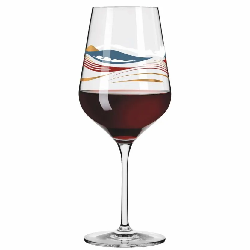 Rotweinglas Herzkristall 570 ml