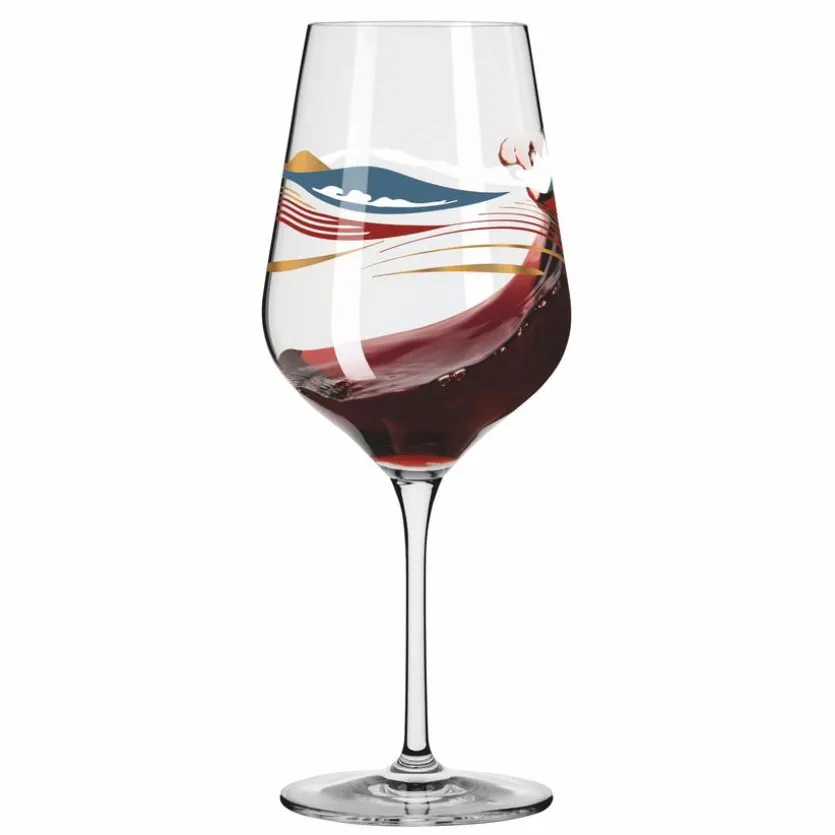 Rotweinglas Herzkristall 570 ml
