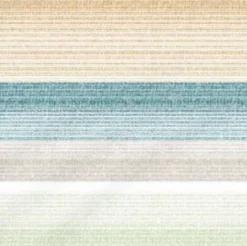 Satin-Bettwäsche Green Stripe 155 x 220 cm