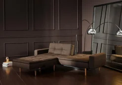 Schlafsofa mit Armlehnen Dublexo Styletto hell