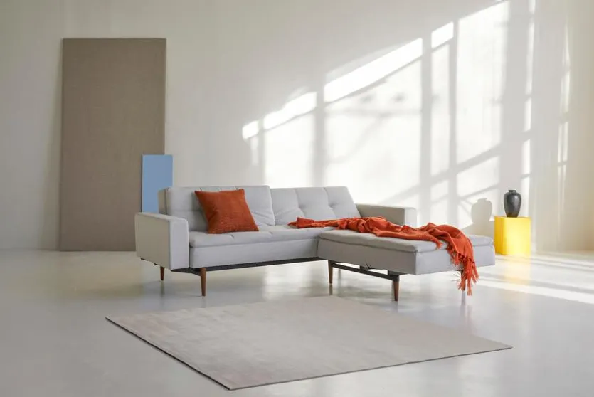 Schlafsofa mit Armlehnen Dublexo Styletto schwarz