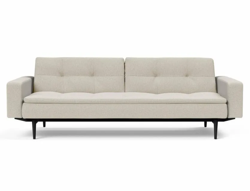 Schlafsofa mit Armlehnen Dublexo Styletto schwarz
