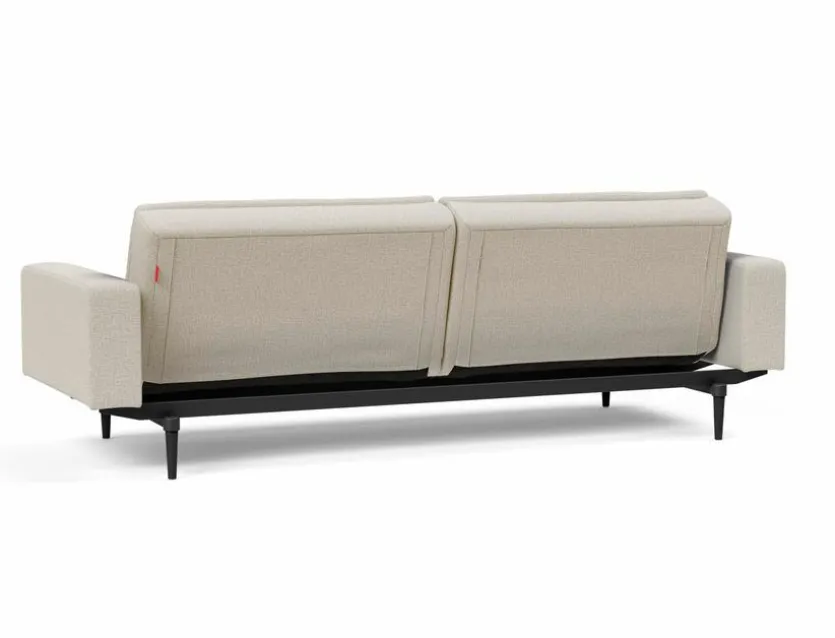 Schlafsofa mit Armlehnen Dublexo Styletto schwarz