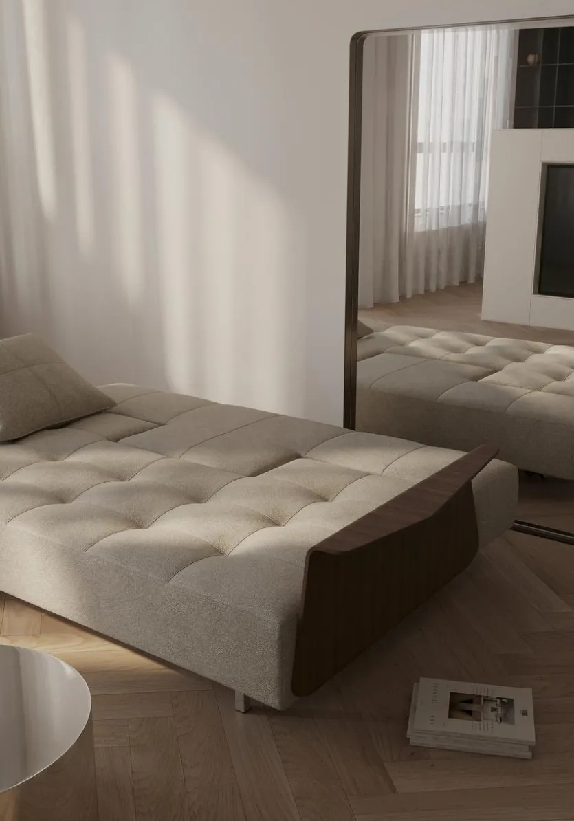 Schlafsofa mit Armlehnen Long Horn Excess